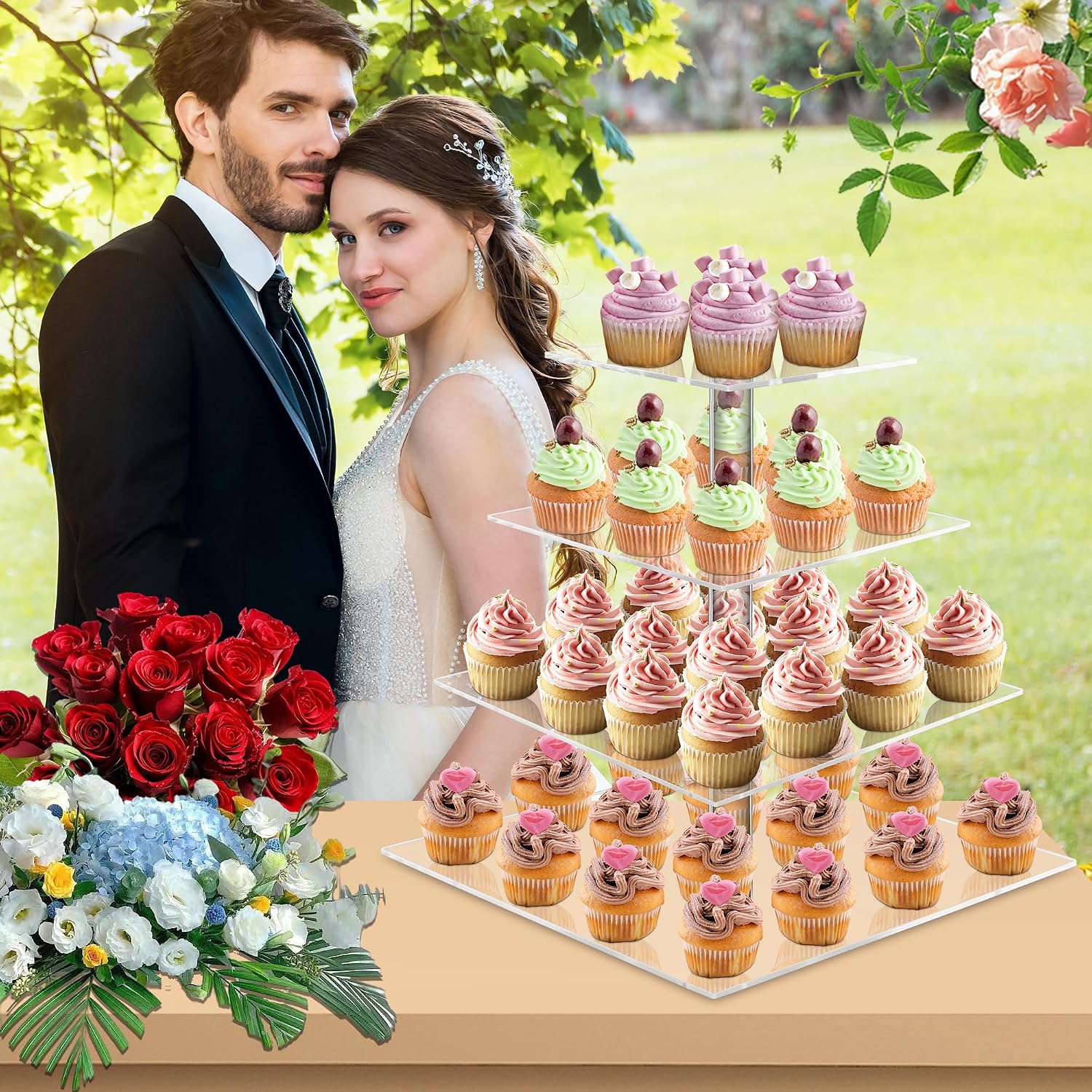 Homiva Store YestBuy 4 Tier Ac - Cupcake Stand Tier avaliação e preço