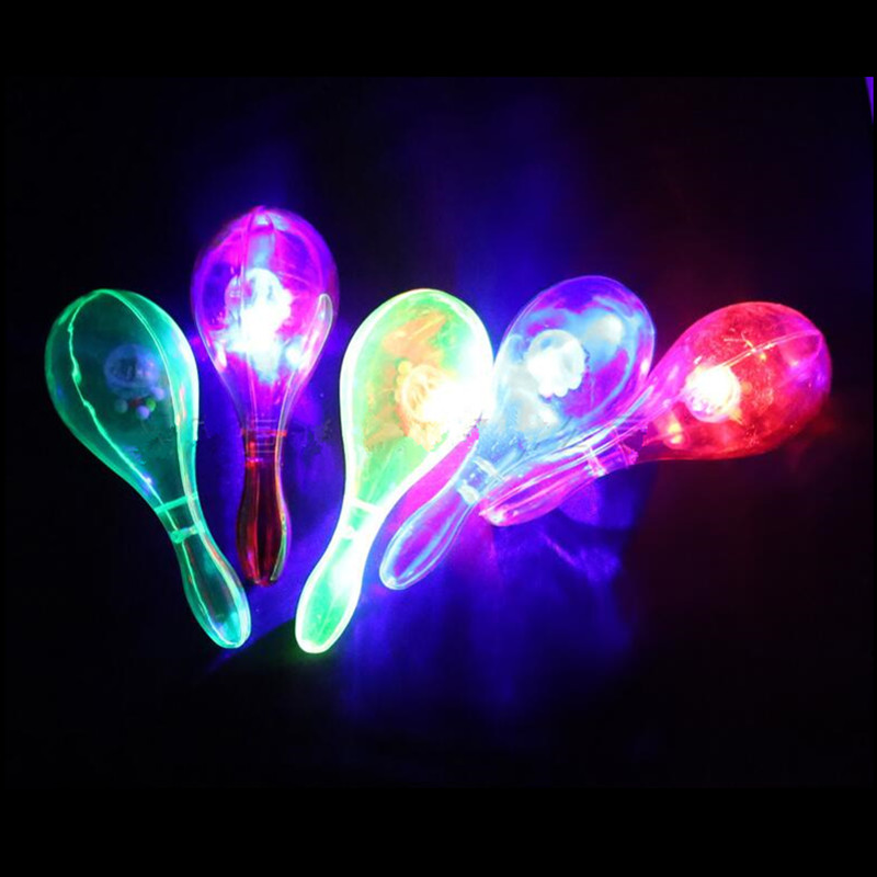 2pcs LED Maracas Flashing Ligh - Cotton Candy Cone avaliação e preço