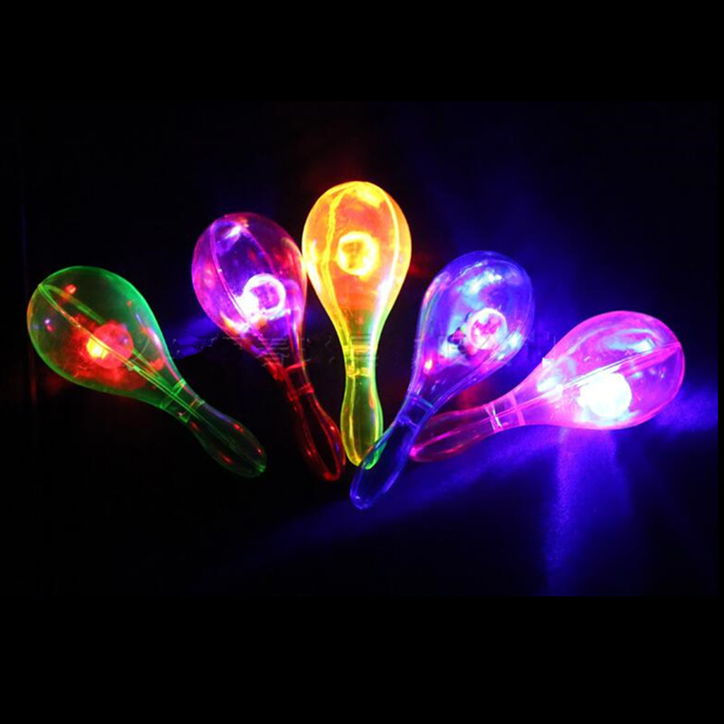 2pcs LED Maracas Flashing Ligh - Cotton Candy Cone avaliação e preço