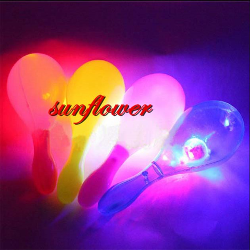 2pcs LED Maracas Flashing Ligh - Cotton Candy Cone avaliação e preço