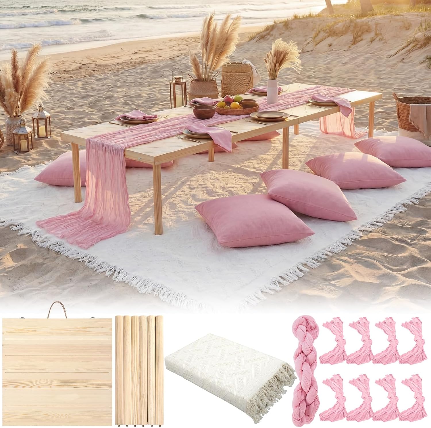 Extra Large Folding Picnic Tab - Napkin Folding Set avaliação e preço