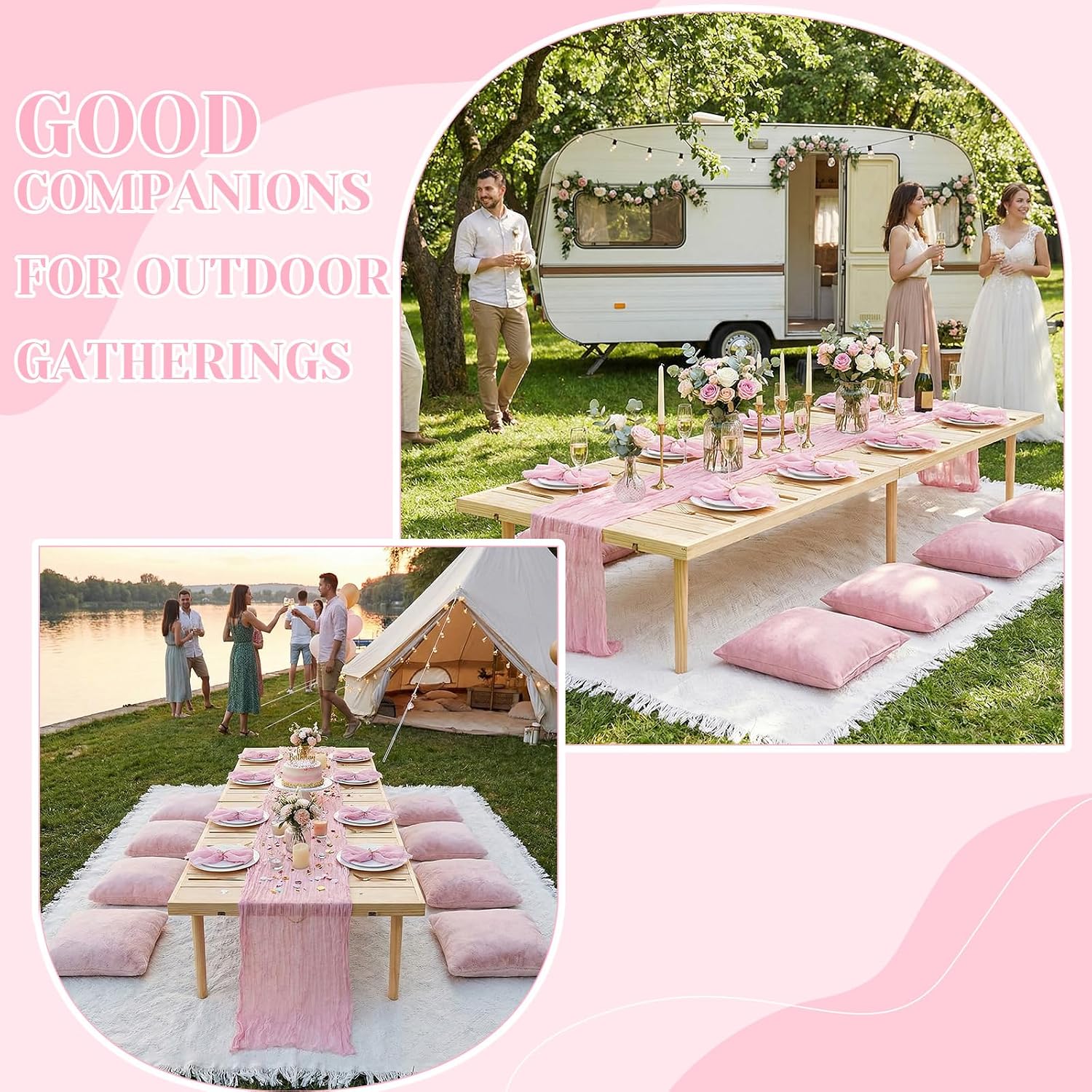 Extra Large Folding Picnic Tab - Napkin Folding Set avaliação e preço