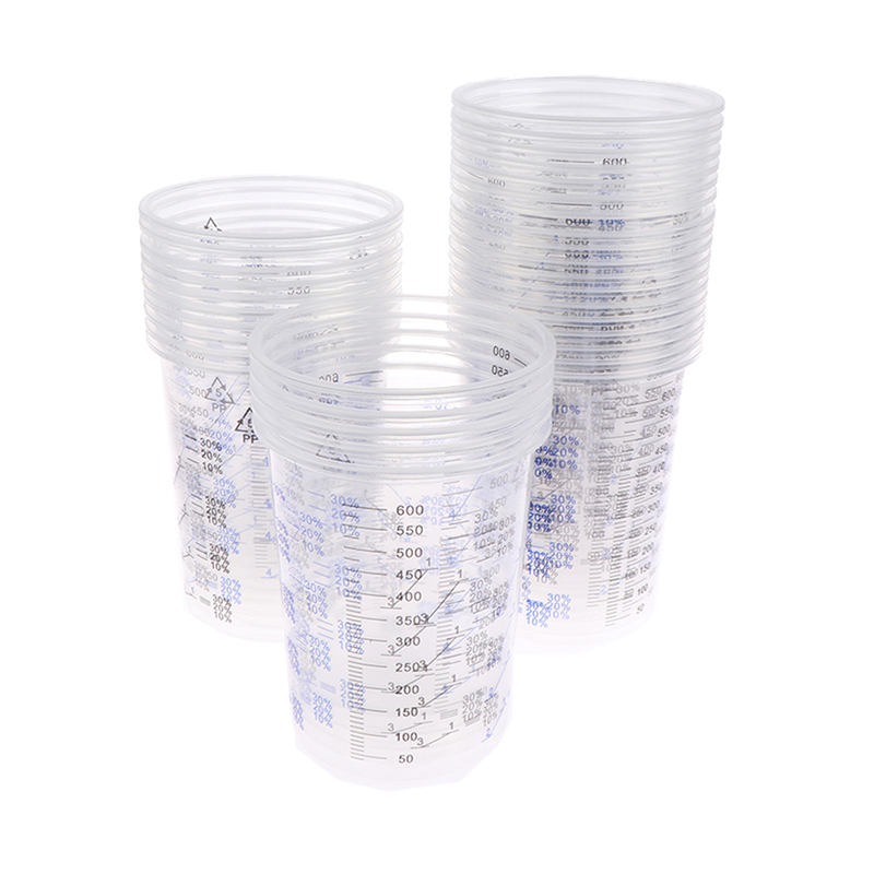 10/50Pcs 600ml Disposable Clea - Plastic Cup 50Pcs avaliação e preço