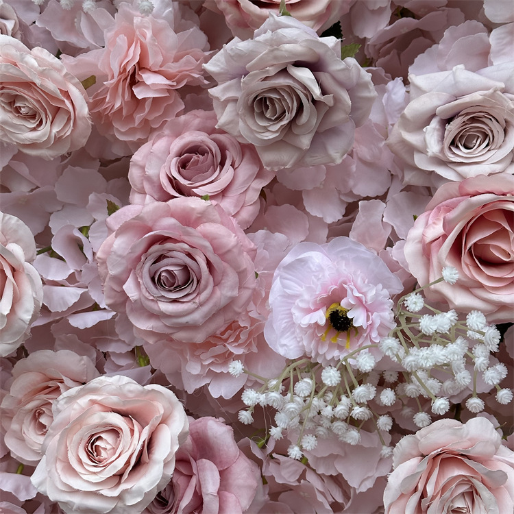 High Quality 8x8 Roll up Silk  - Flower Wall Panel avaliação e preço