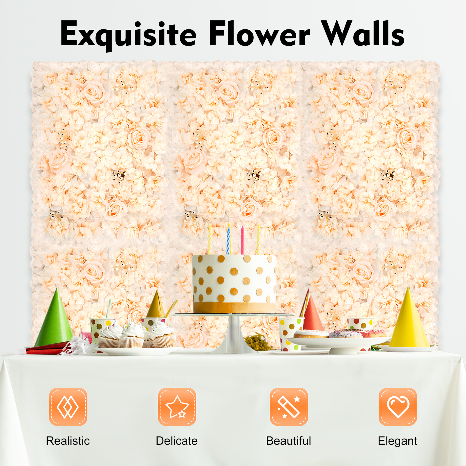 Event Background Decorative Pa - Flower Wall Panel avaliação e preço