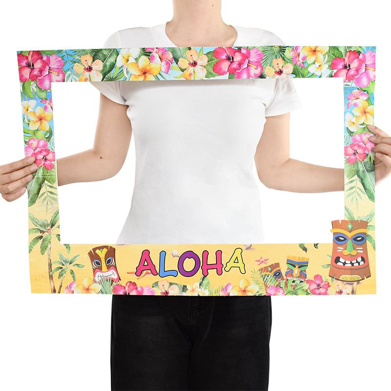 Hawaiian Party Aloha Photo Boo - Photo Booth Frame avaliação e preço