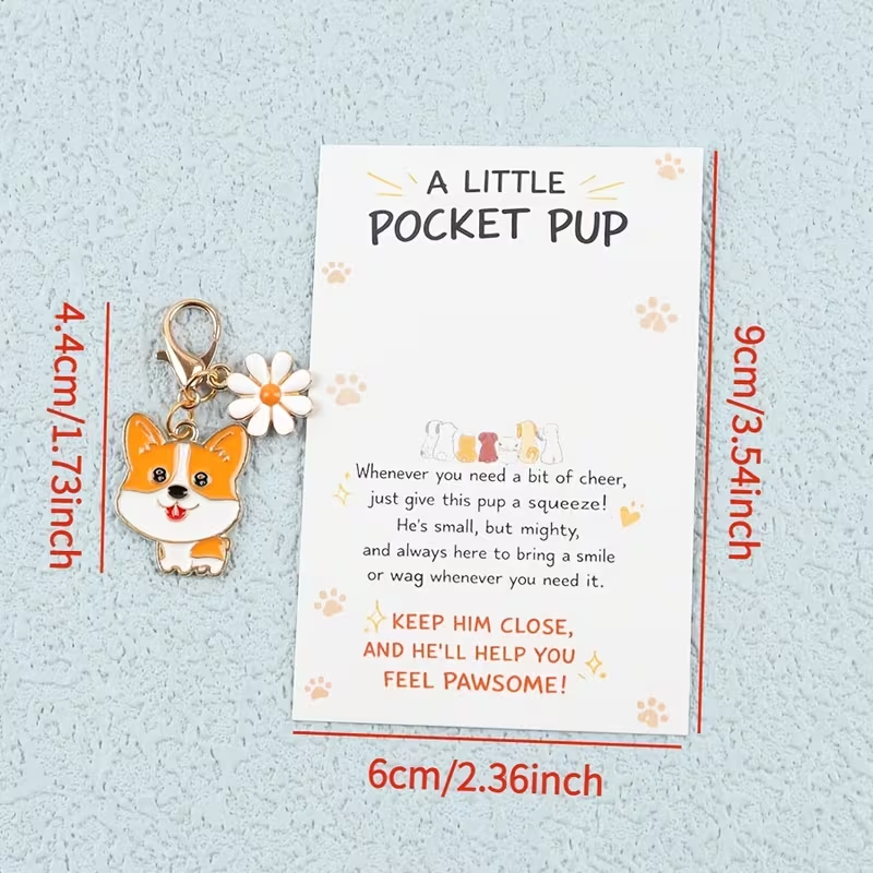 10 Cute Cartoon Puppy Keychain - Supply Event avaliação e preço