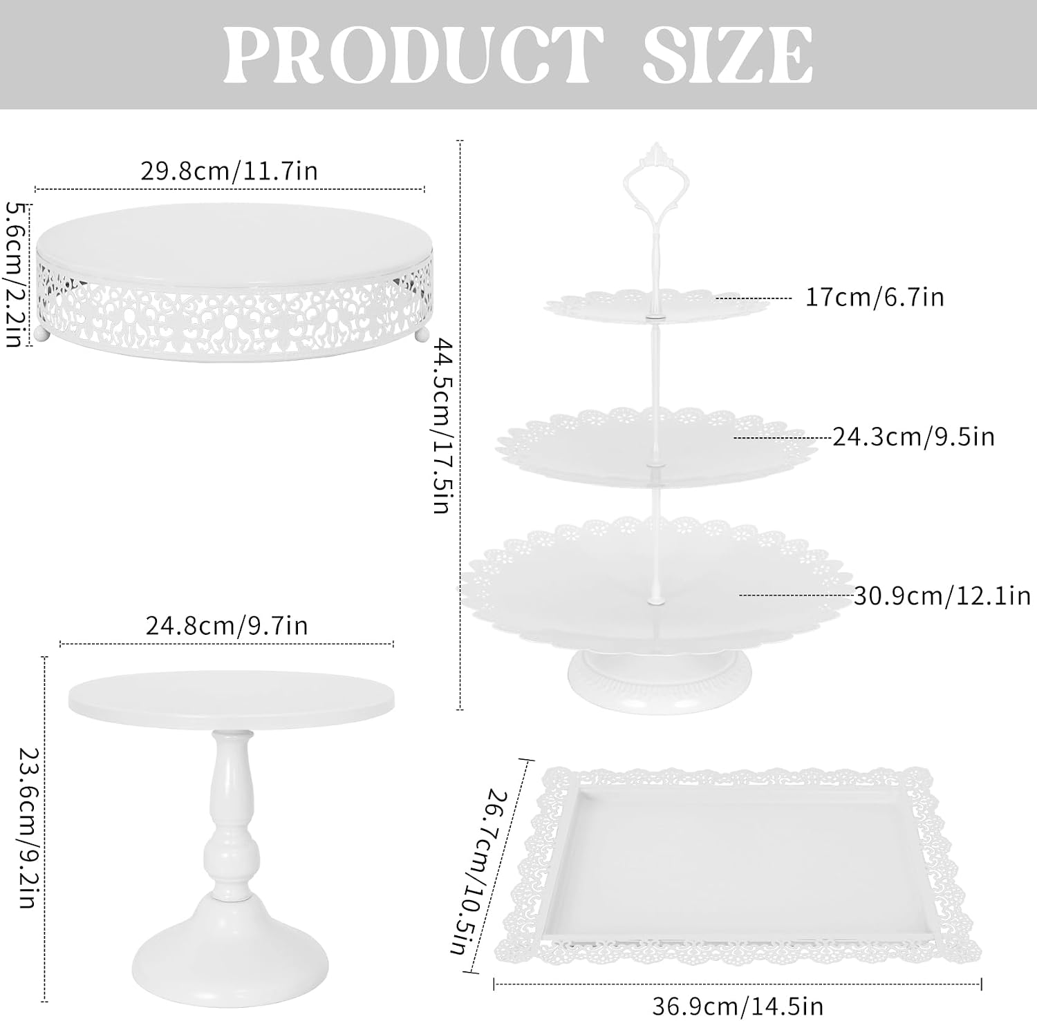 Black Metal Dessert Table Disp - Cupcake Stand Tier avaliação e preço