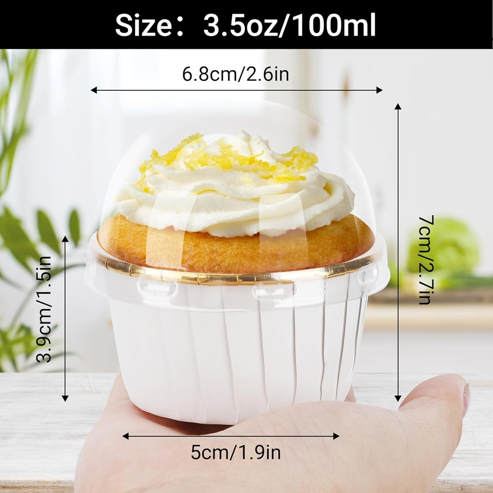 50 pcs Muffins Cup Paper Cupca - Plastic Cup 50Pcs avaliação e preço
