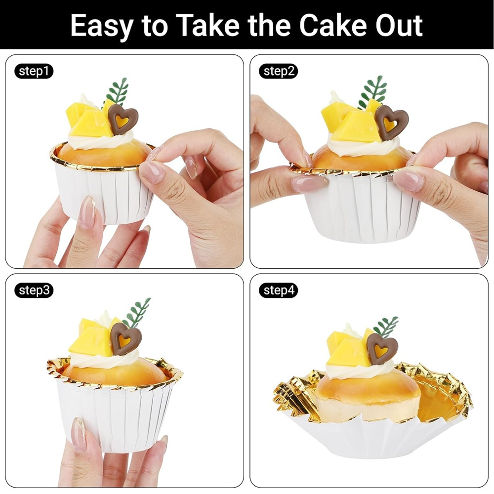 50 pcs Muffins Cup Paper Cupca - Plastic Cup 50Pcs avaliação e preço