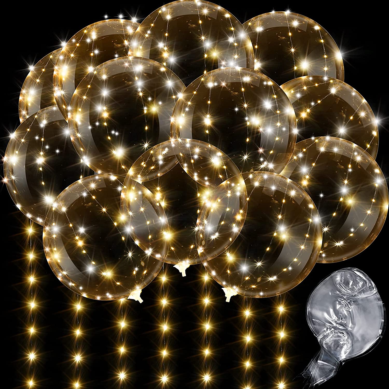 4PCS Led Balloon With Light Lu - Led Balloon Light avaliação e preço