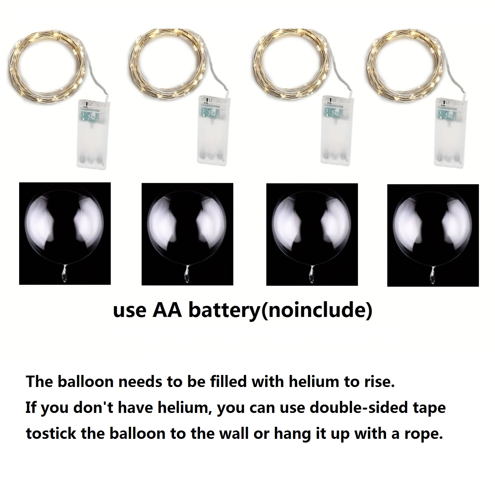 4PCS Led Balloon With Light Lu - Led Balloon Light avaliação e preço