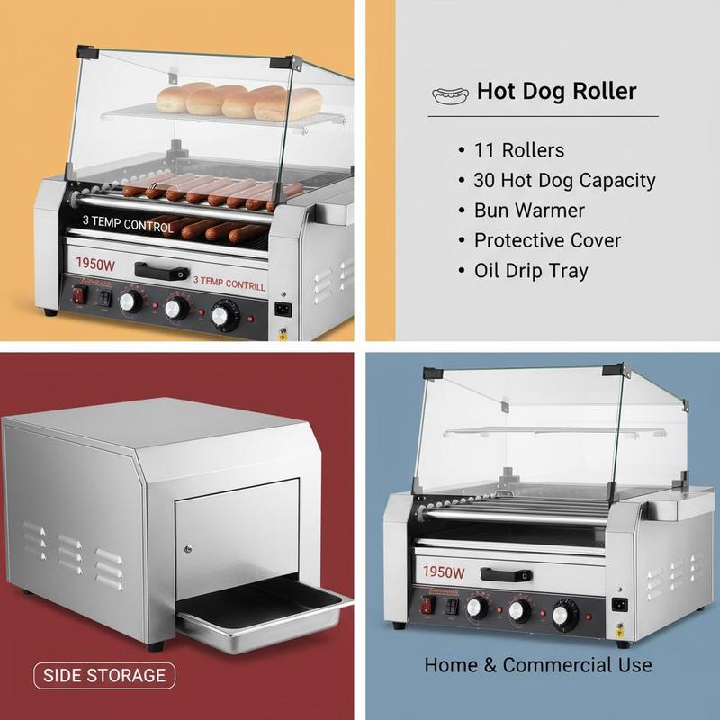 Sausage Grilling Machine 23x19 - Event Party Box avaliação e preço