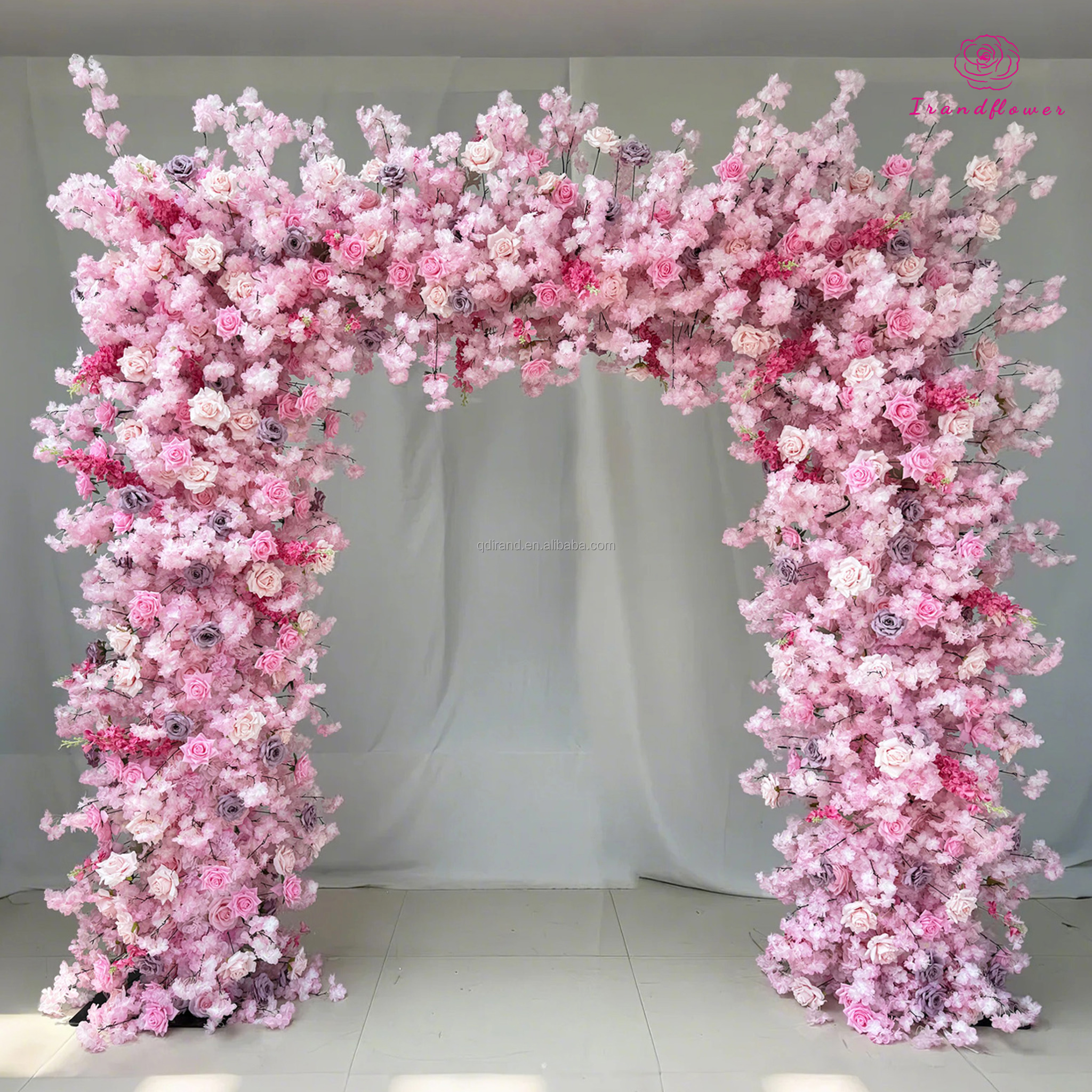 Pink Artificial Flower Arch Fl - Event & Party Supply Photos avaliação e preço