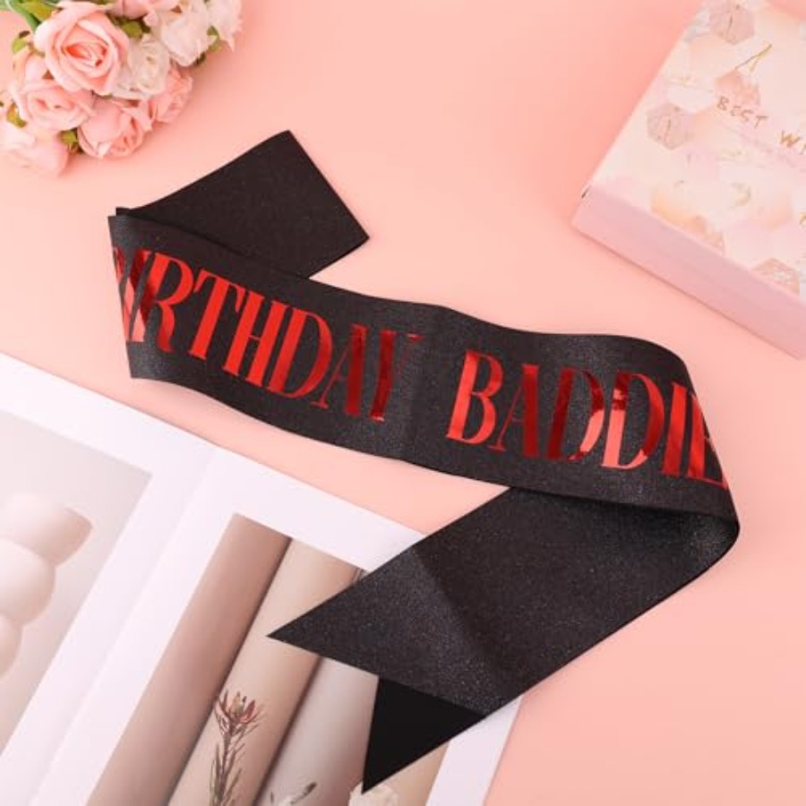 Birthday Baddie Sash, Glitter  - Birthday Sash Glitter avaliação e preço