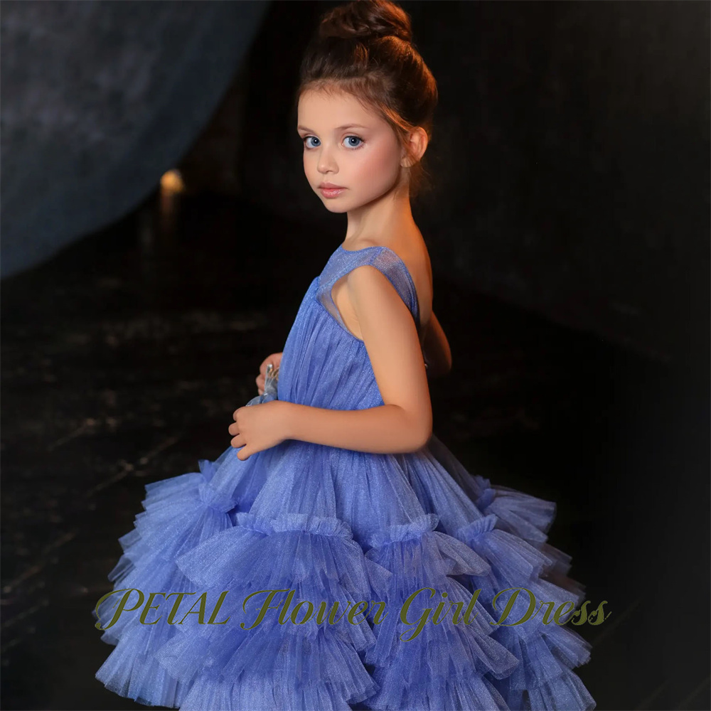 Petal Blue Sleeveless Children - Birthday Sash Glitter avaliação e preço