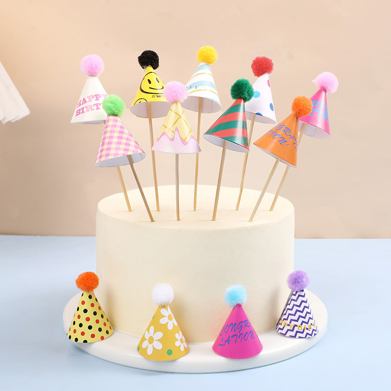 15/30Pcs Mini Party Hats Cake  - Party Hat Cone avaliação e preço