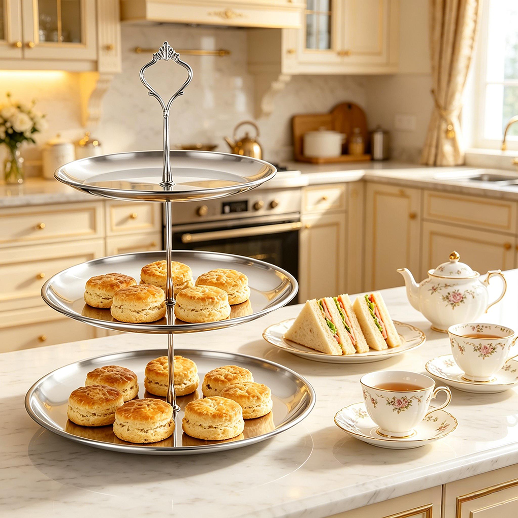 Luxury 3-Tier Gold Cake Stand  - Cupcake Stand Tier avaliação e preço