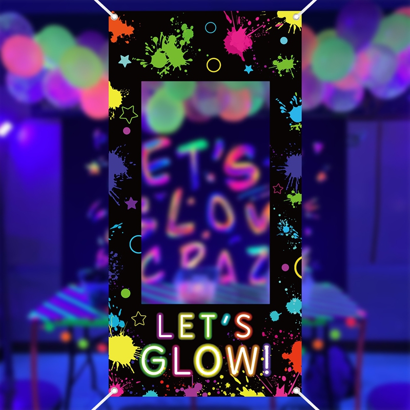 Let‘s Glow Photo Booth Frame N - Let'S Party Event Supply avaliação e preço