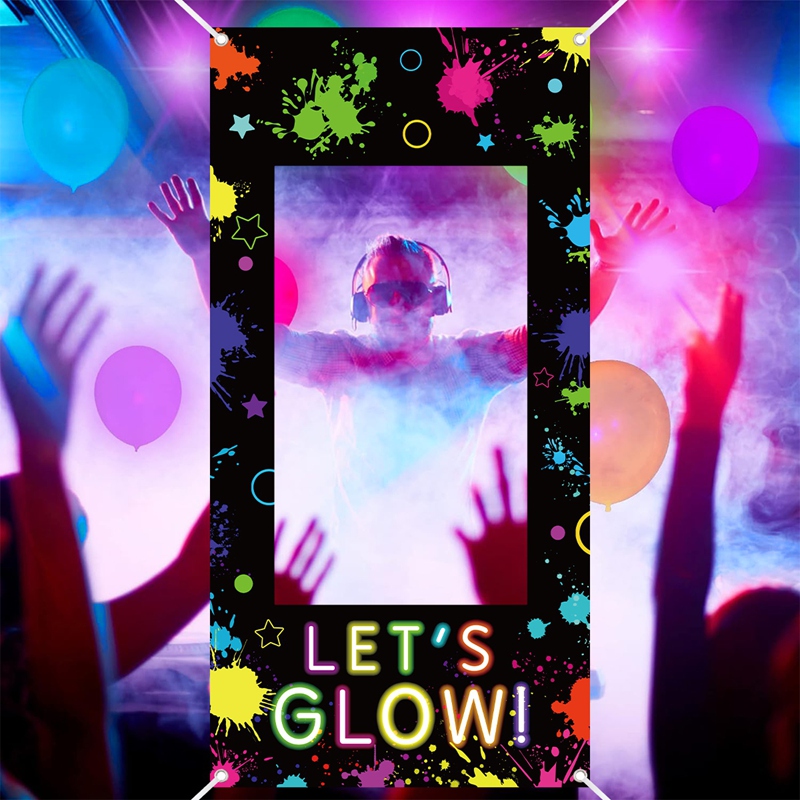 Let‘s Glow Photo Booth Frame N - Let'S Party Event Supply avaliação e preço