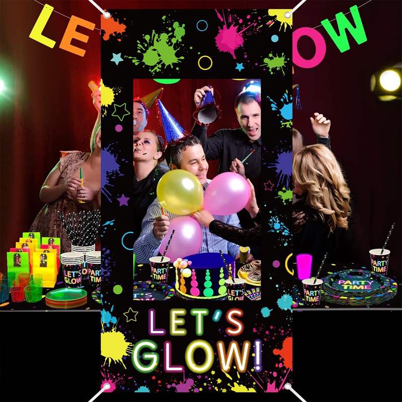 Let‘s Glow Photo Booth Frame N - Let'S Party Event Supply avaliação e preço