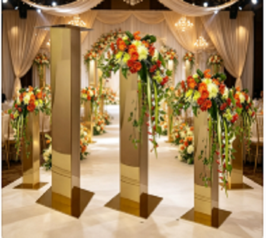 Metal Vase And Stainless Steel - Party Event Supply Store avaliação e preço