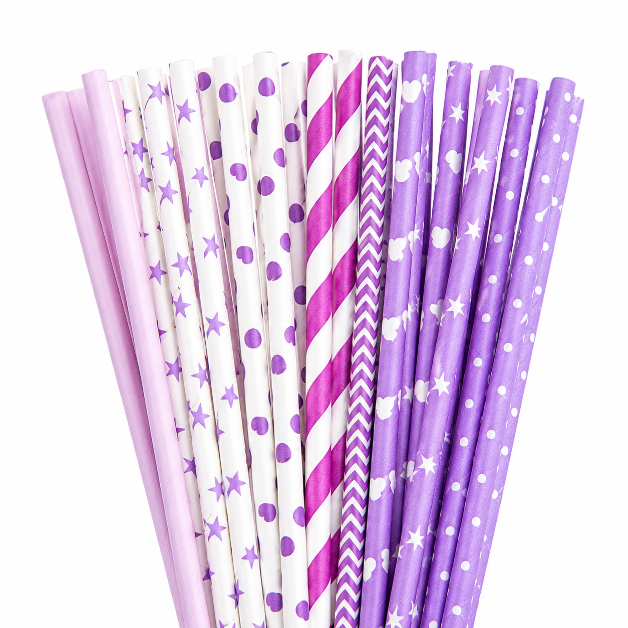 25pcs Colorful Patterned Paper - Paper Straw Color avaliação e preço