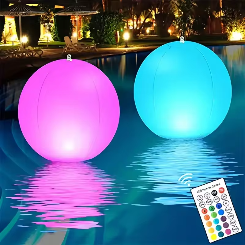 1-4PCS Floating Pool Lights wi - Led Balloon Light avaliação e preço