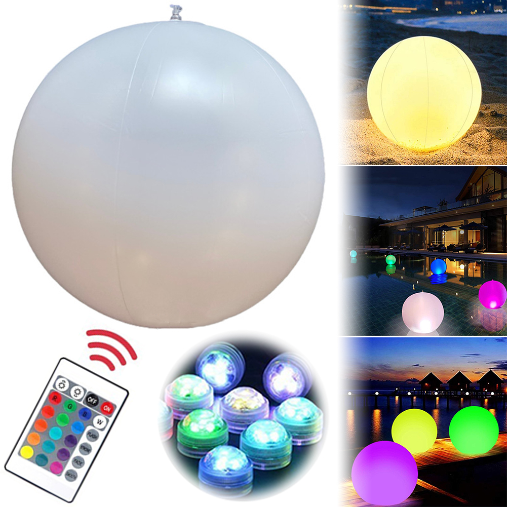 1-4PCS Floating Pool Lights wi - Led Balloon Light avaliação e preço