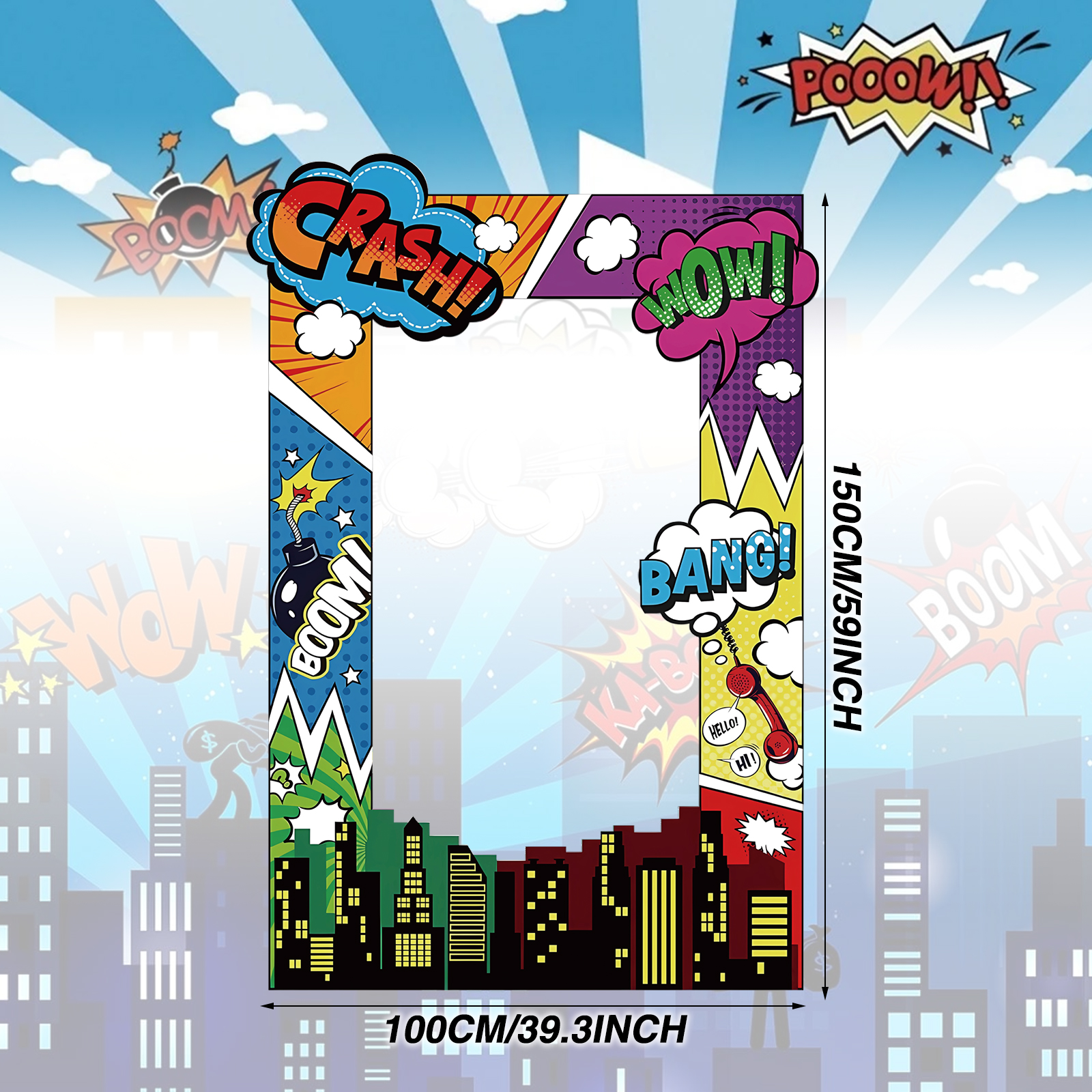 Super Hero Photo Prop Hero Bir - Photo Booth Frame avaliação e preço