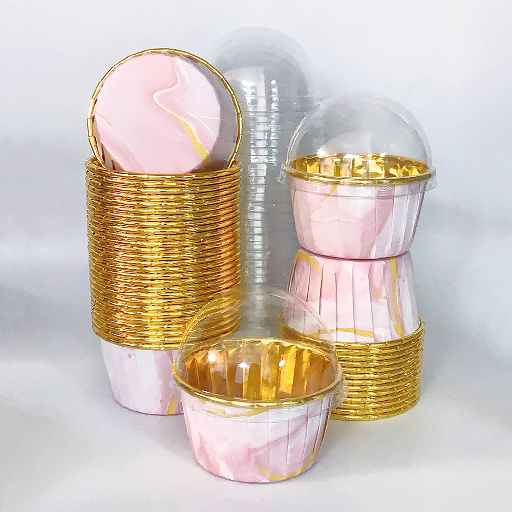 Set, 50pcs Disposable Cupcake  - Plastic Cup 50Pcs avaliação e preço