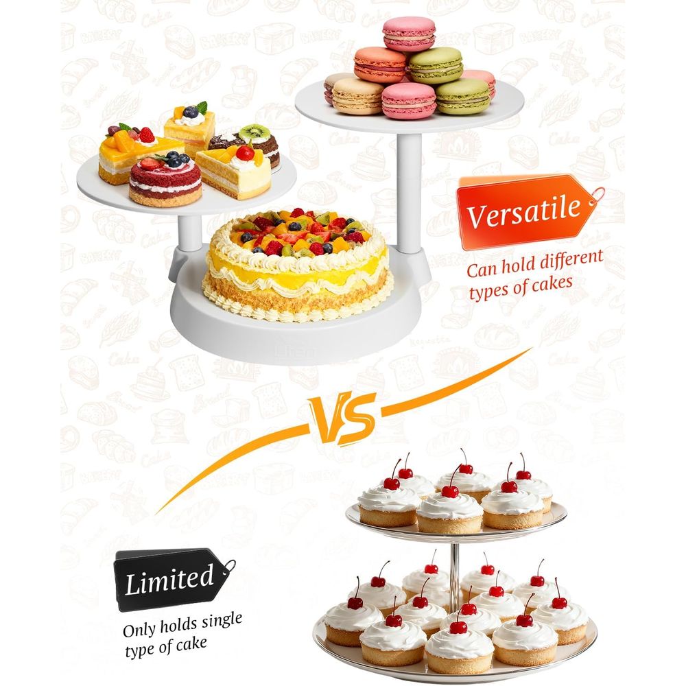 3-Tier Plastic Cupcake Stand,  - Cupcake Stand Tier avaliação e preço