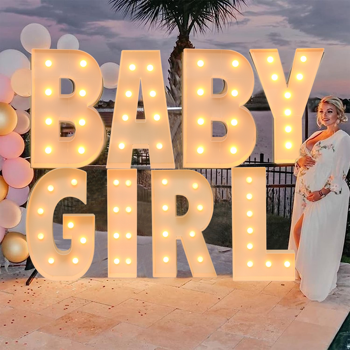 91.5CM Giant Letter Led Light  - Led Balloon Light avaliação e preço