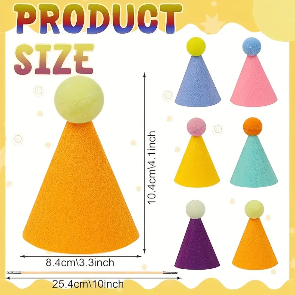 6 pcs Mini Party Hats: Lightwe - Party Hat Cone avaliação e preço