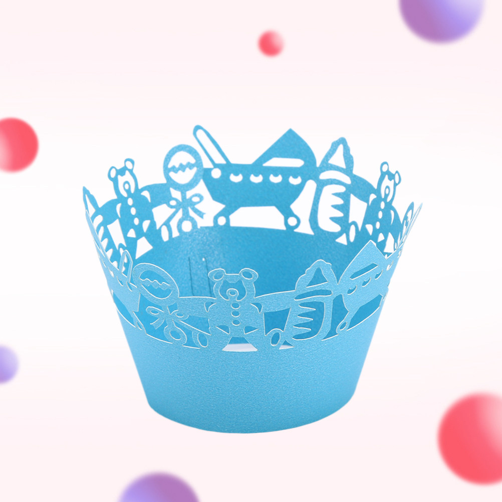 50pcs Carriage Cut Cupcake Wra - Plastic Cup 50Pcs avaliação e preço