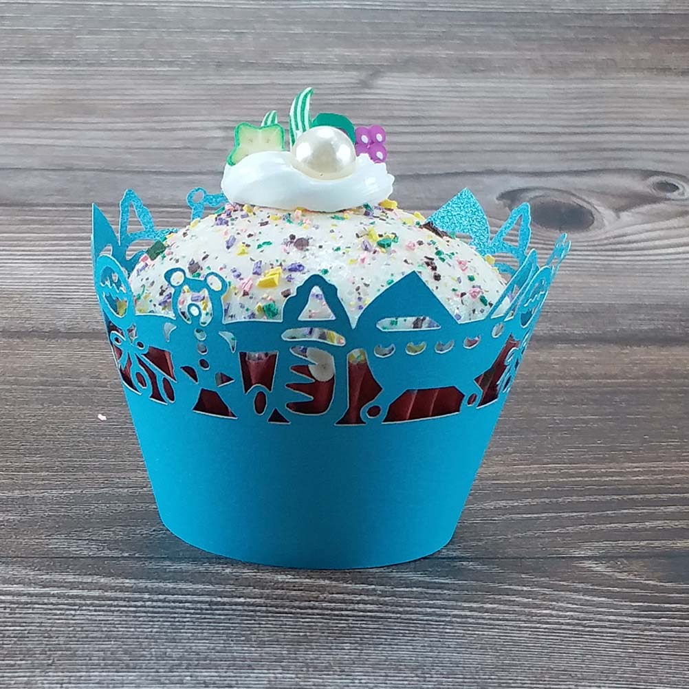 50pcs Carriage Cut Cupcake Wra - Plastic Cup 50Pcs avaliação e preço