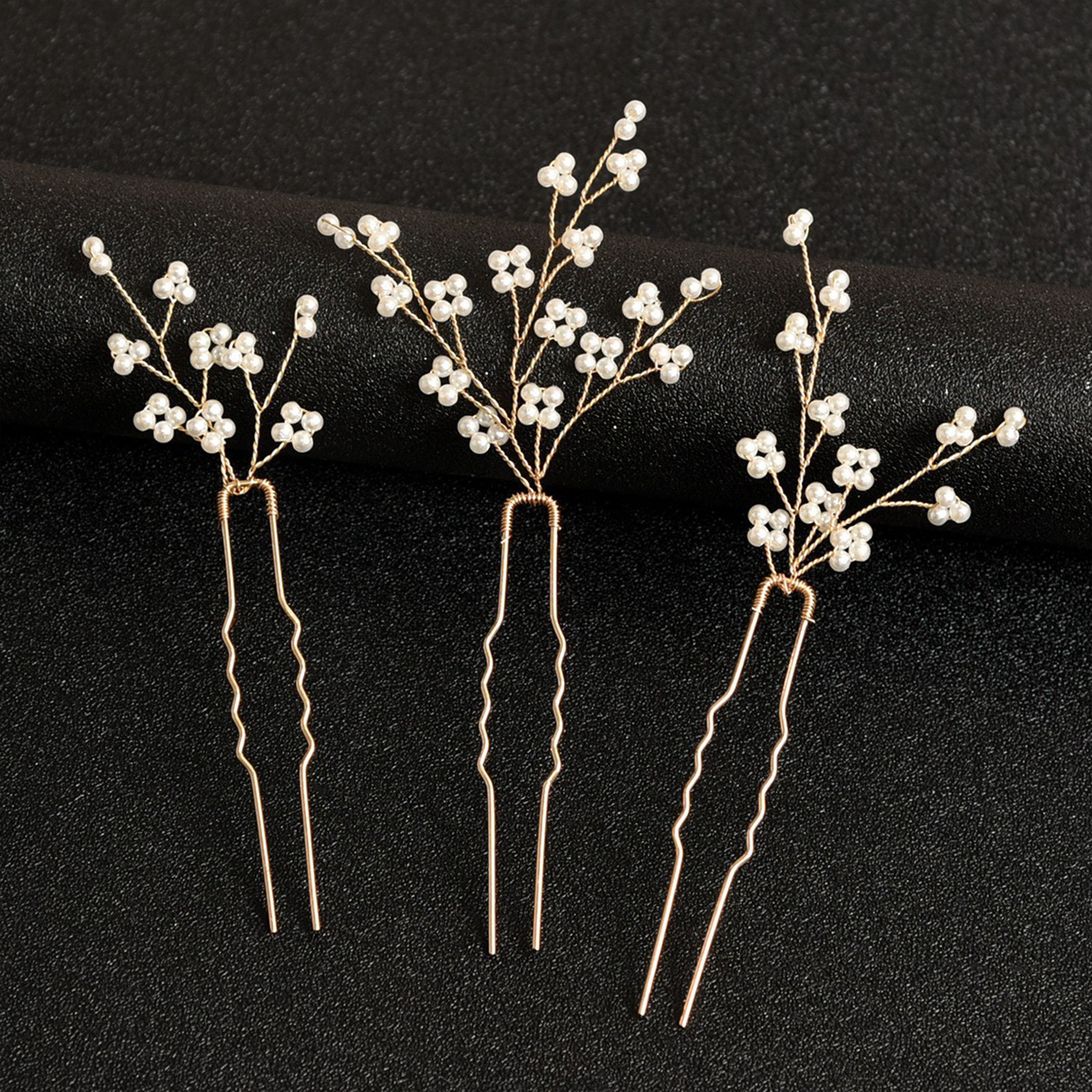 3PCS Wedding U Shape Hair Clip - Event Suppliers avaliação e preço