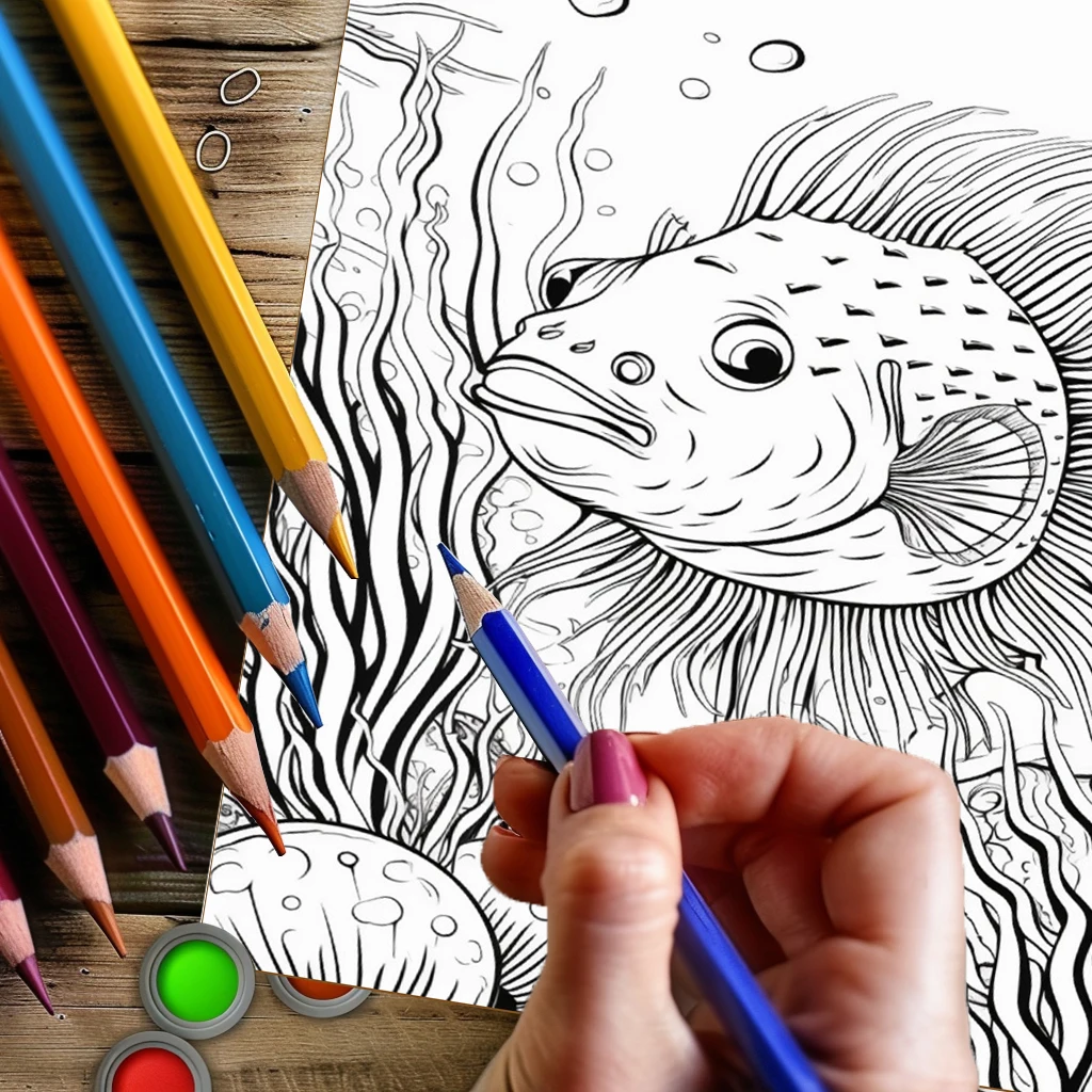 Summer Underwater Coloring Boo - Supply Event avaliação e preço