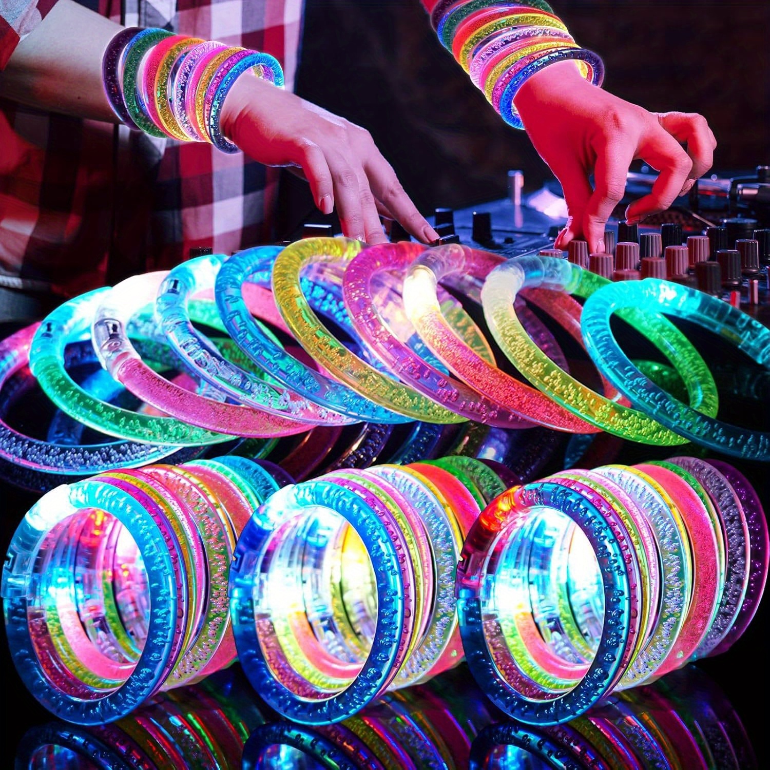 Glow-Up Party Bracelets Pack – - Event & Party Supply Photos avaliação e preço