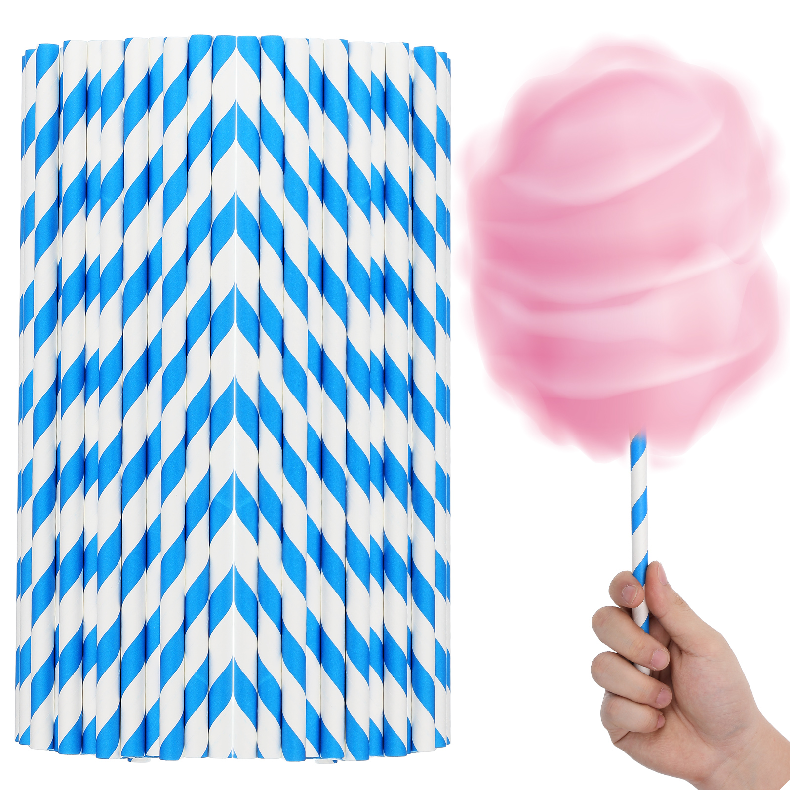 10x300mm Paper Sticks Consumab - Cotton Candy Cone avaliação e preço
