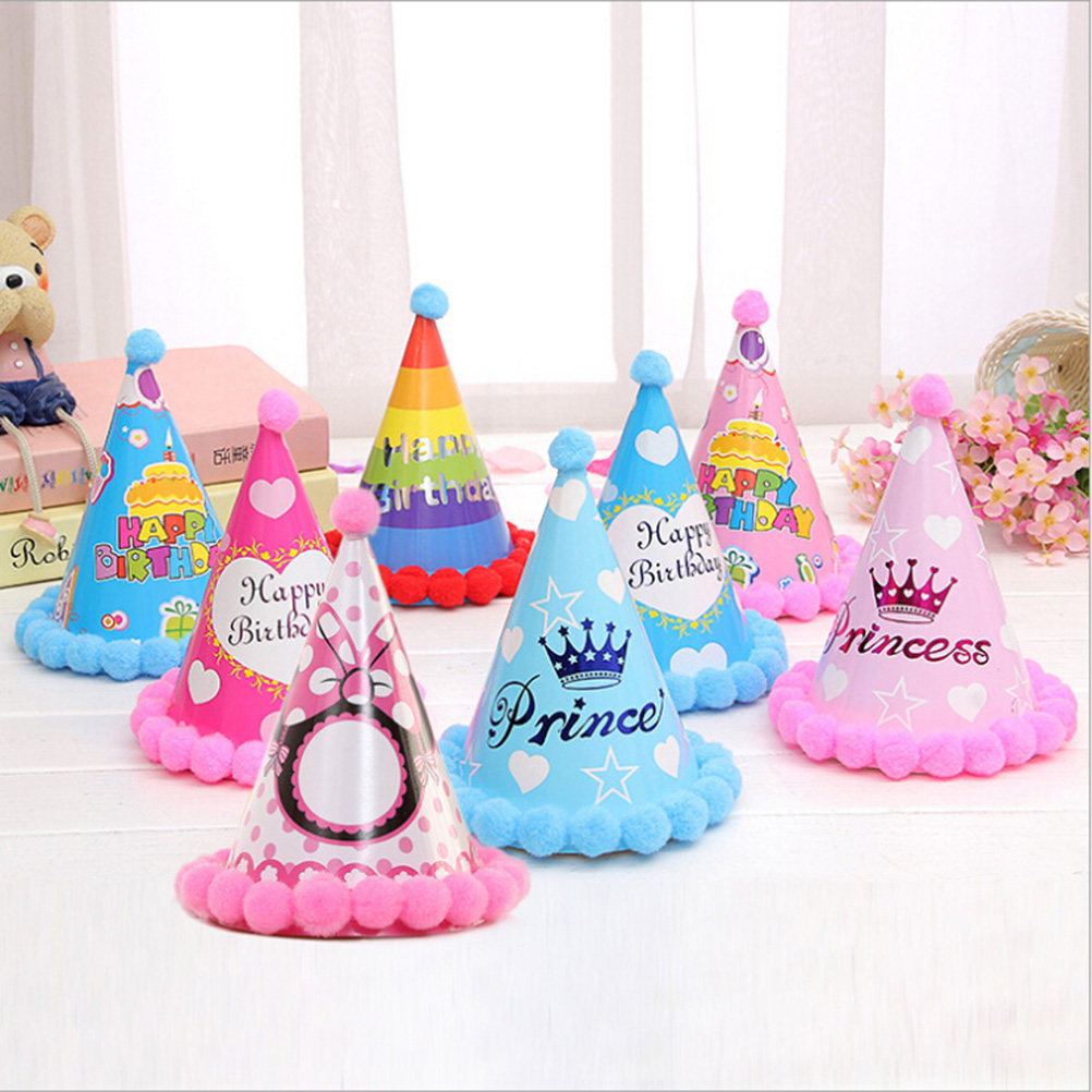 12Pcs Birthday Party Hats Colo - Party Hat Cone avaliação e preço