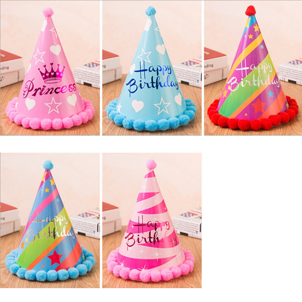 12Pcs Birthday Party Hats Colo - Party Hat Cone avaliação e preço