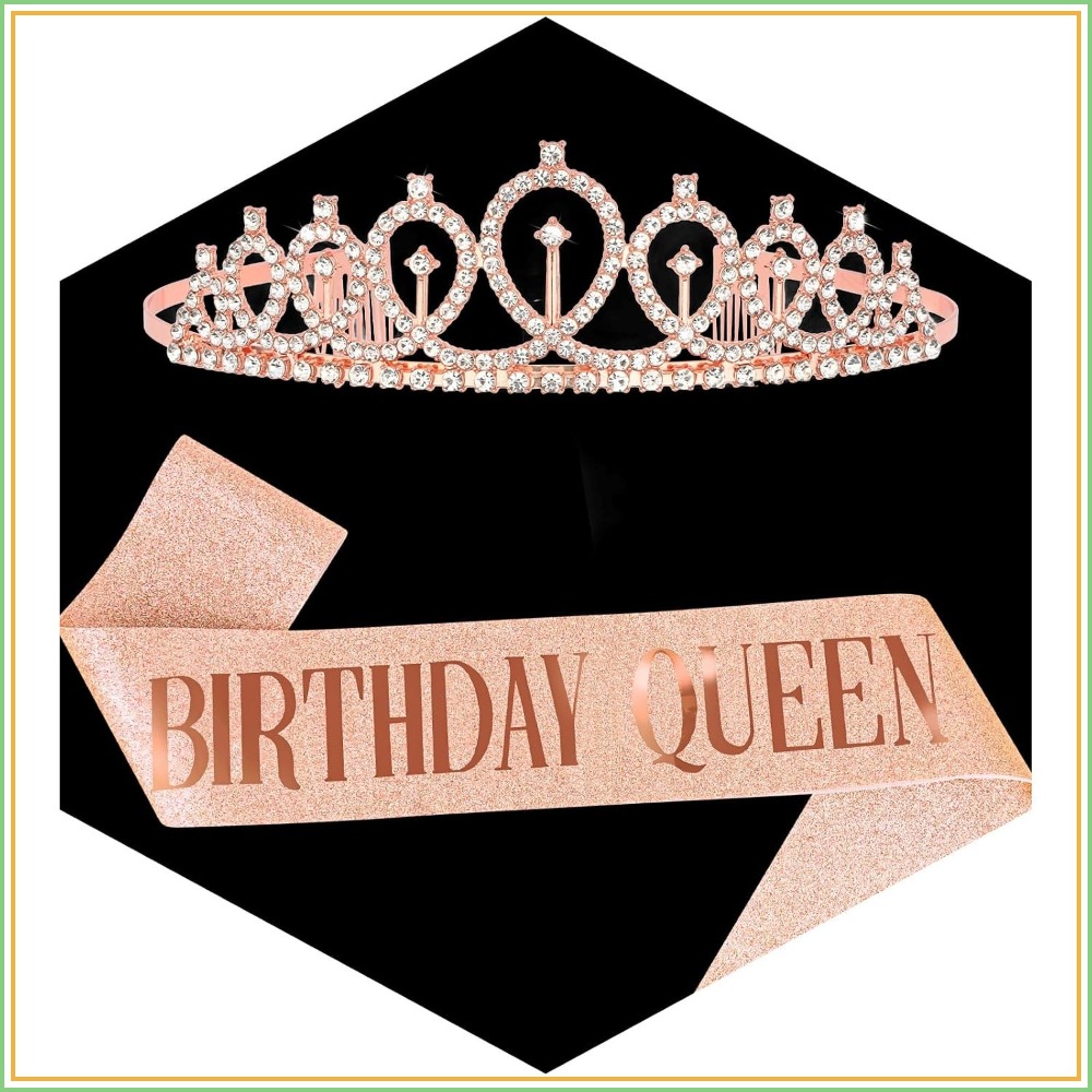 Rose Gold Birthday Queen Sash  - Birthday Sash Glitter avaliação e preço