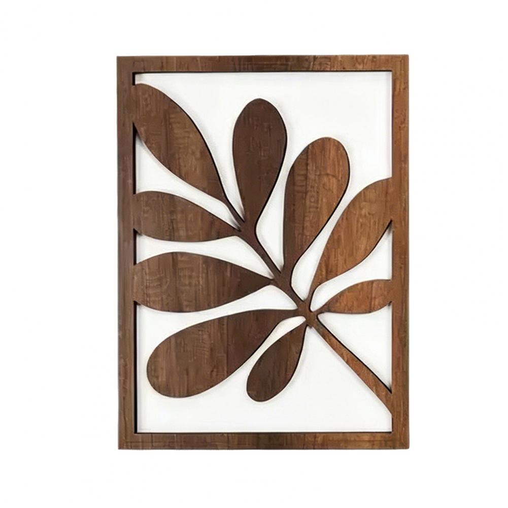 3 Pcs Nordic Style Wood Decor  - Flower Wall Panel avaliação e preço