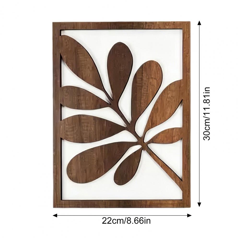 3 Pcs Nordic Style Wood Decor  - Flower Wall Panel avaliação e preço