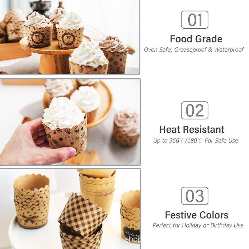 50Pcs/Pack Cupcake Paper Cups  - Plastic Cup 50Pcs avaliação e preço