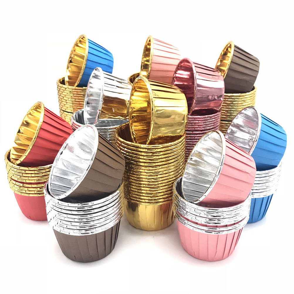 50Pcs Disposable Paper Cake Cu - Plastic Cup 50Pcs avaliação e preço