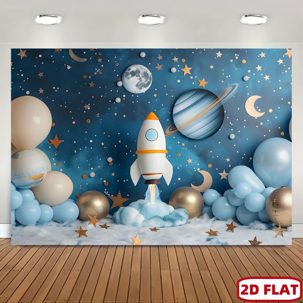 2D flat 1pc space theme party  - Event Launch Party avaliação e preço