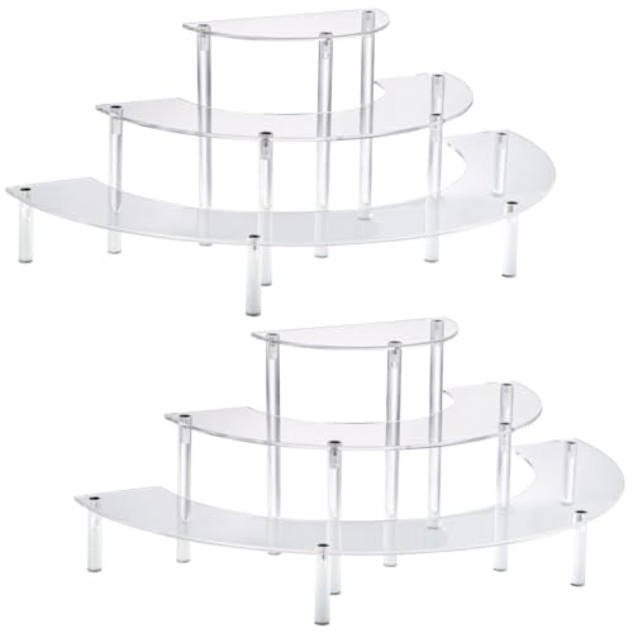 Acrylic Display Risers, 3 Tier - Cupcake Stand Tier avaliação e preço