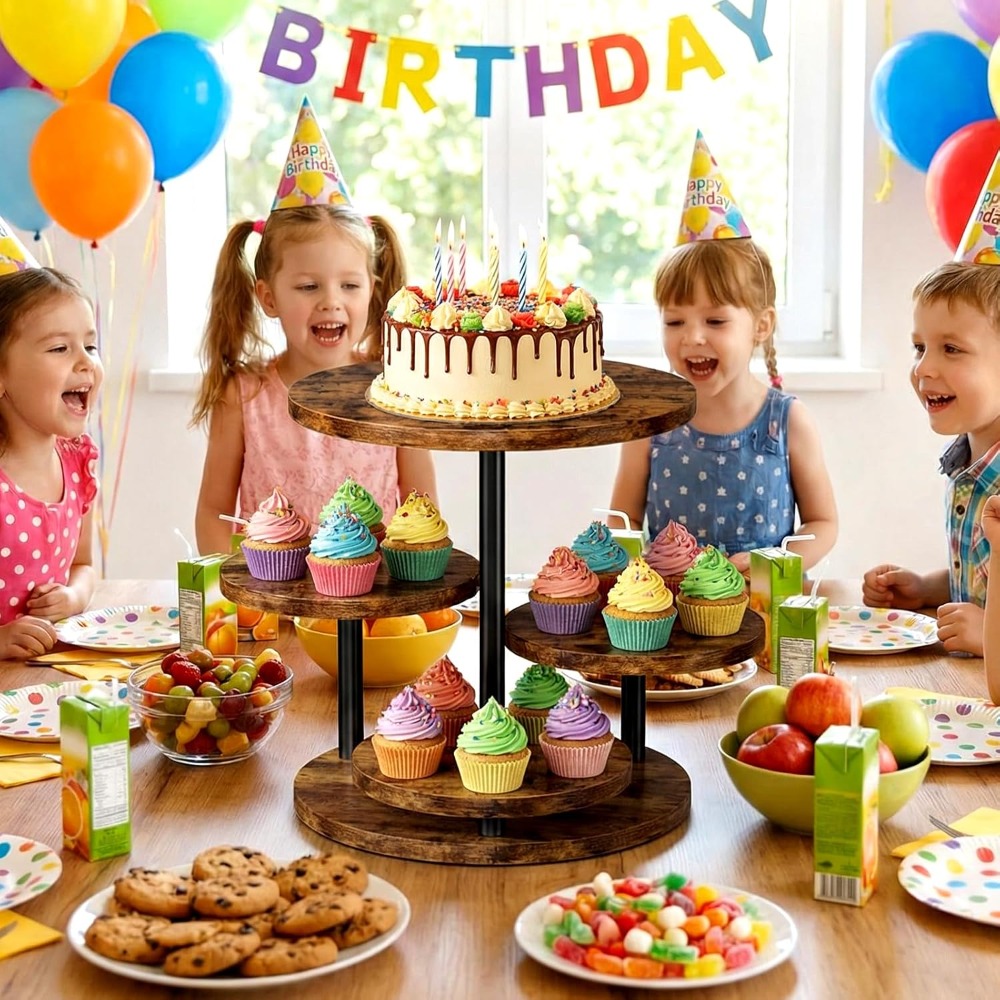 4 Tier Cupcake Stand for 50 Cu - Cupcake Stand Tier avaliação e preço